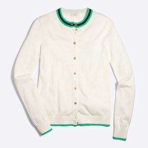 J. Crew Factory tipped Caryn cardigan